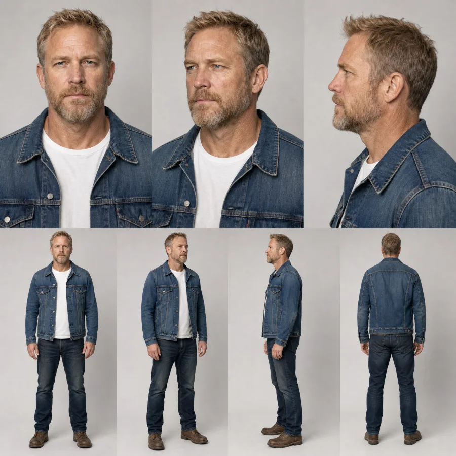 Blonde denim source performer