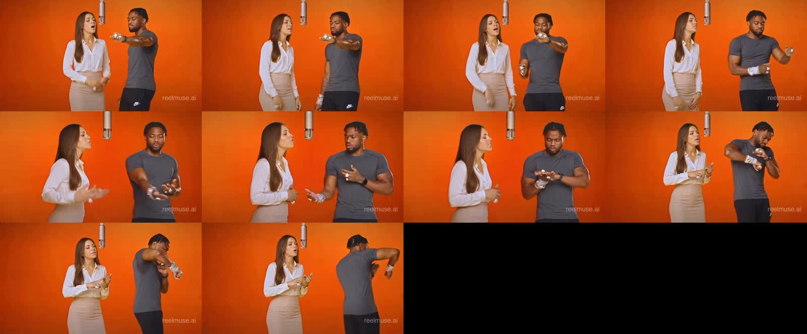 Grid preview of generated video